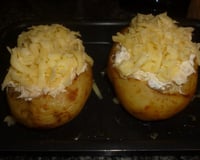 Batata recheada com bacalhau