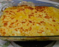 Escondidinho de bacalhau em neve