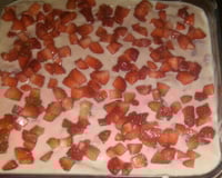 Torta de bolacha de morango