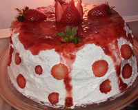 Recheio de morango para bolos