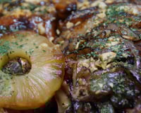 Pernil assado com abacaxi