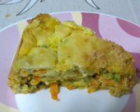 Torta de abobrinha e cenoura de liquidificador