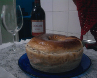 Pão de linguiça e cebola