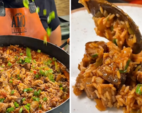 Eu só sujo uma panela: meu arroz de costela suculento fica pronto em 30 minutos e é puro sabor!