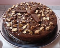 Bolo molhadinho e gelado de chocolate