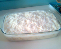 Pavê de abacaxi véu de noiva