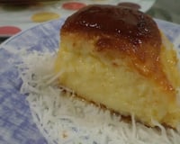 Pudim de leite condensado com leite de coco