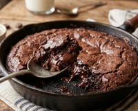 Brownie quente de frigideira: essa sobremesa perfeita para o frio não vai durar 5 minutos depois de pronta, aposto com você