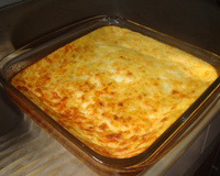 Souflé cremoso de milho e queijo