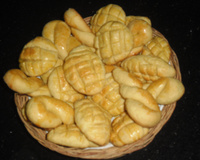 Biscoito de nata com milharina