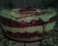 Pavê morango e chocolate