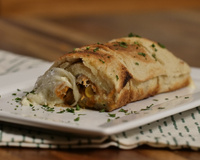 Rocambole de pão de forma