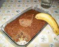 Bolo de banana integral