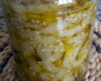 Berinjela em conserva muito saborosa