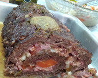Rocambole de carne moída