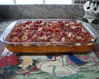 Souflé de abóbora com carne seca do Lúcio Cezar