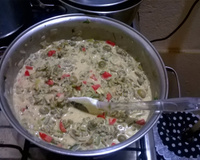 Moqueca de Sururu com farofa de alho