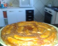 Bolo de banana caramelado