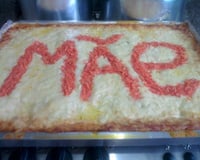 Lasanha com massa de panqueca