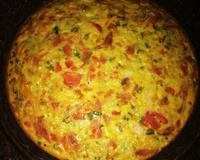 Omelete de forno colorido