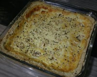 Empadão de queijo com alho poró