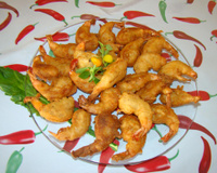 Camarão empanado à chinesa