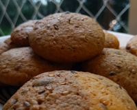 Biscoito de aveia com gotas de chocolate