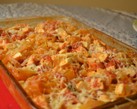 Macarrão ninho recheado