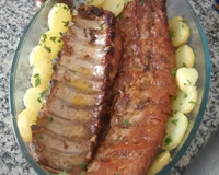 Costela suína assada delícia