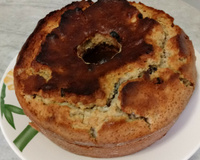 Bolo de banana com aveia