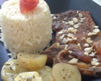 Bisteca com Alho e Batatas