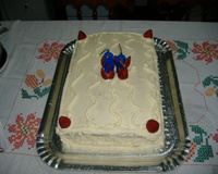 Torta de morango com nata