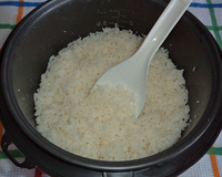 Meu arroz na máquina de arroz