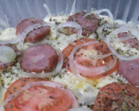 Pizza de batata palito