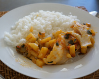 Fillé de peixe com batatas