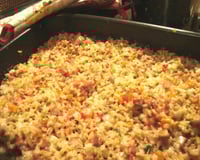 Arroz de forno fácil e barato