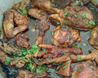 Frango moreninho cozido