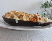 Berinjela com frango