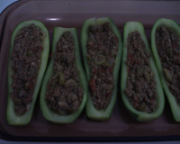 Abobrinha recheada supimpa