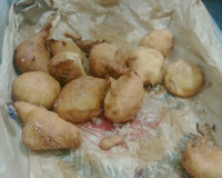 Bolinho de chuva com maçã