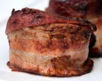 Filé mignon suíno com bacon na airfryer