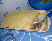 Purê de batata com carne moída