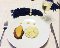 Risoto de alho poró