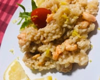 Risoto de camarão com limão siciliano Gran JM