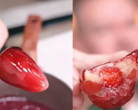 Sem lactose, sem corante, sem açúcar: esse é o morango que te mata de amor, uma explosão crocante que não detona a dieta