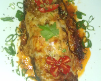 Canoa de berinjela recheada