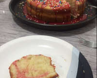 Bolo mármore de morango