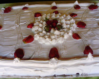 Bolo de aniversário de morango