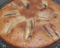 Bolo integral de banana e castanha