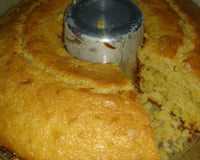 Bolo de milho com farinha de trigo